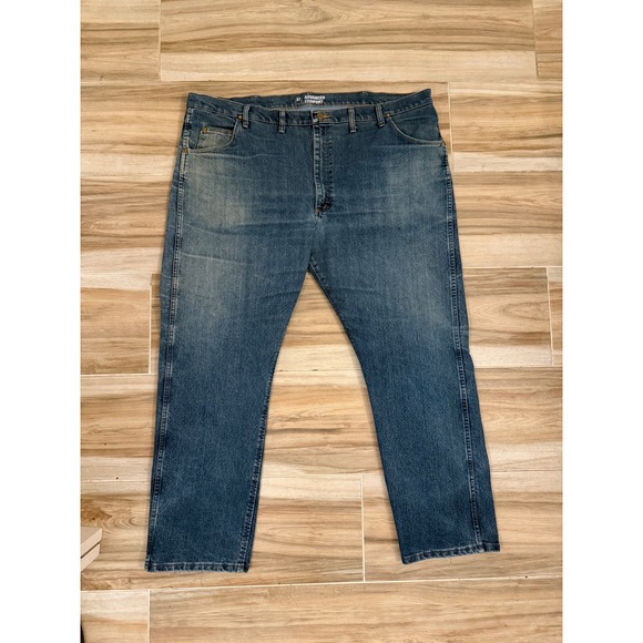 Wrangler Other - Wrangler Advanced Comfort Regular Fit Mens Jeans 46x32 Blue Denim Cowboy Cut
